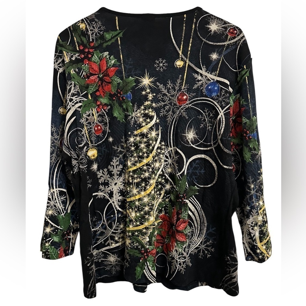 A Jess & Jane Christmas Jem shirt, size 1X. - Picture 3 of 9